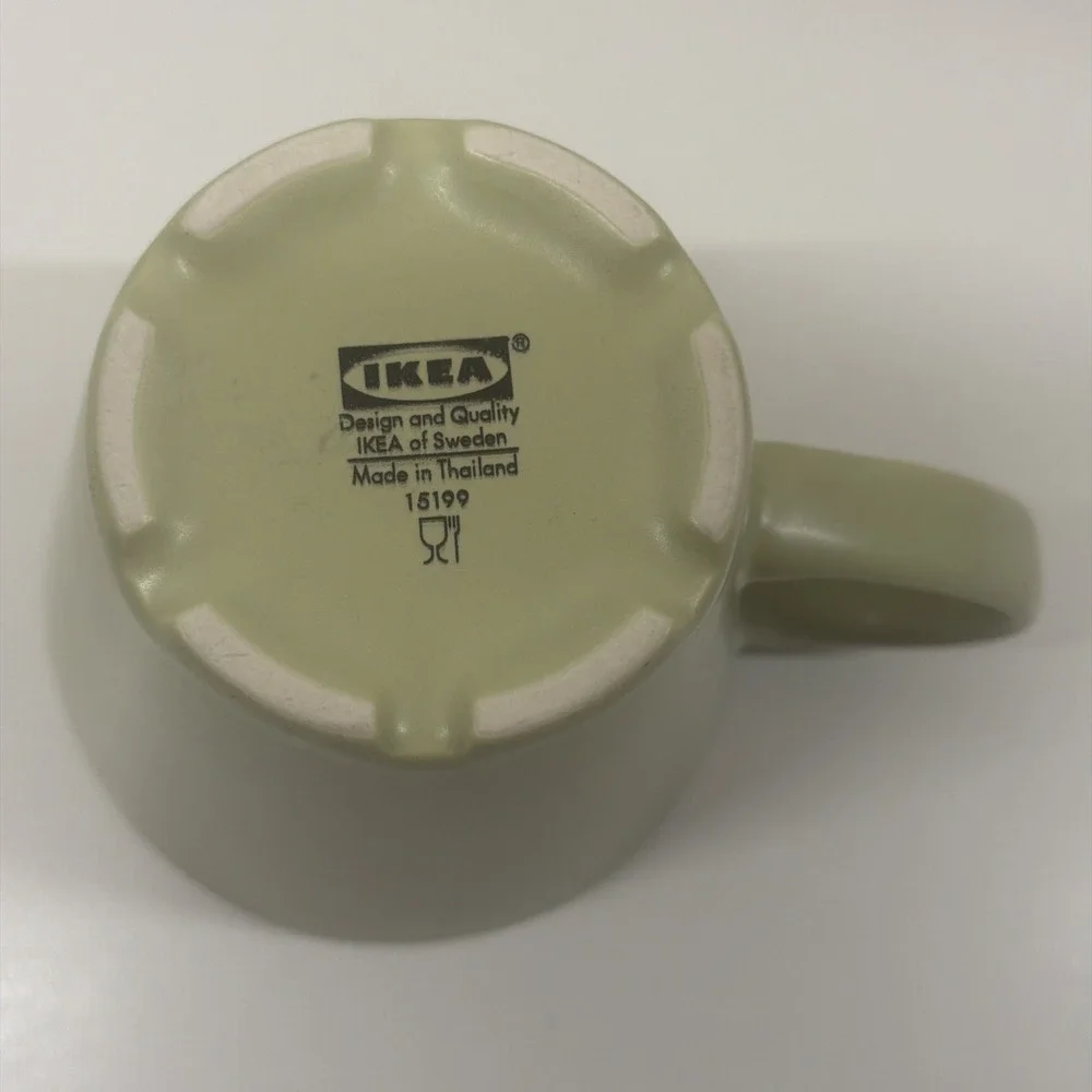 IKEA Of Sweden RETIRED stoneware DINERA Chartreuse Yellow/Green #15199
